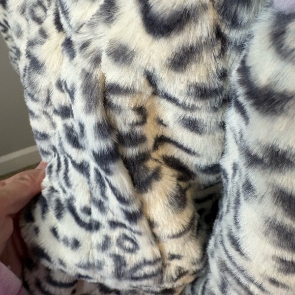 NWT Hem & Thread Animal Print Hoodie with Purple Trim - Picture 5 of 5